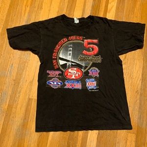 Vintage 1995 SF 49ers super bowl t shirt